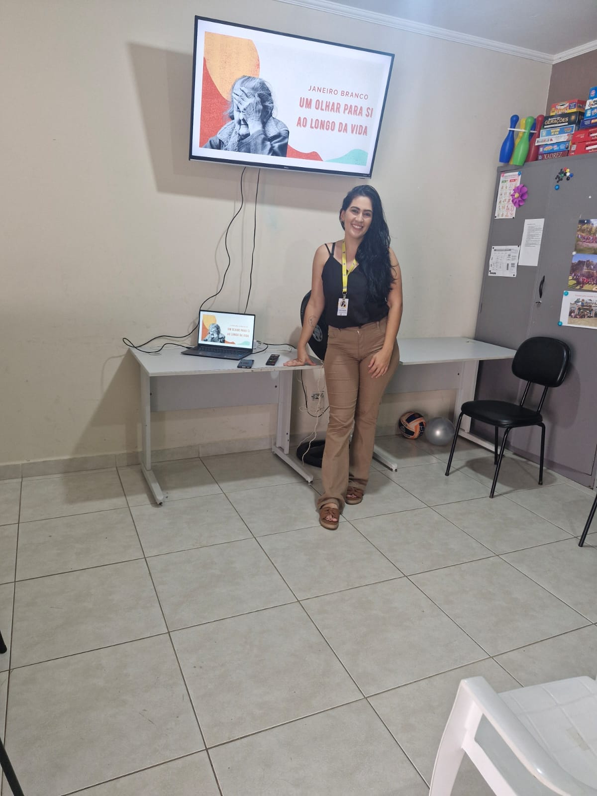 Isabela em palestra